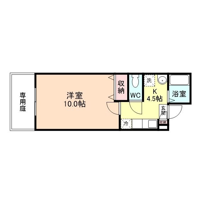 滑川市上島のアパートの間取り