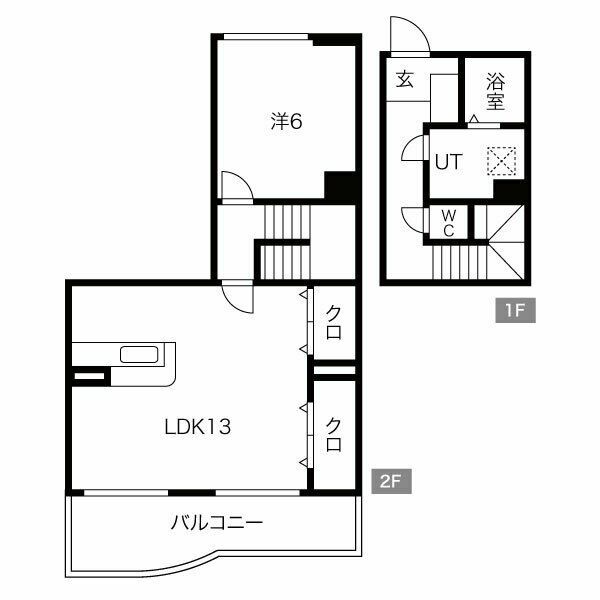 クレモナ山手の間取り