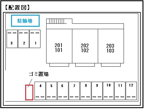 【サンモール木下の駐車場】