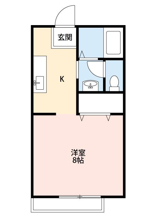 伊賀市山出のアパートの間取り