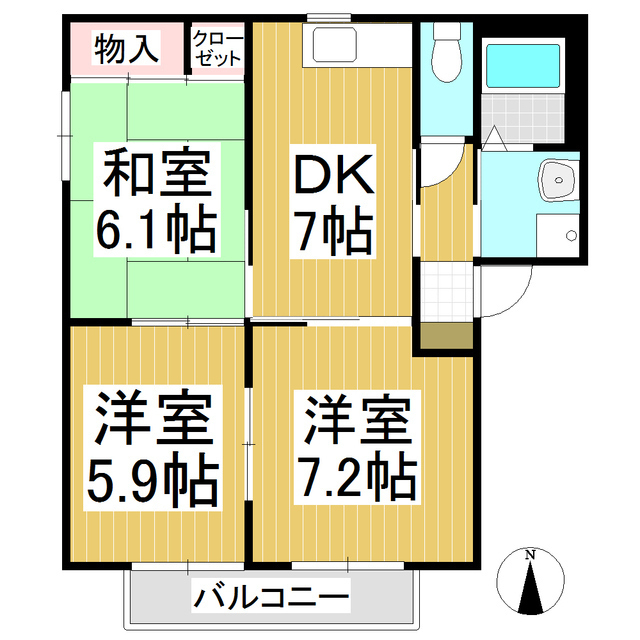 スカイコートの間取り