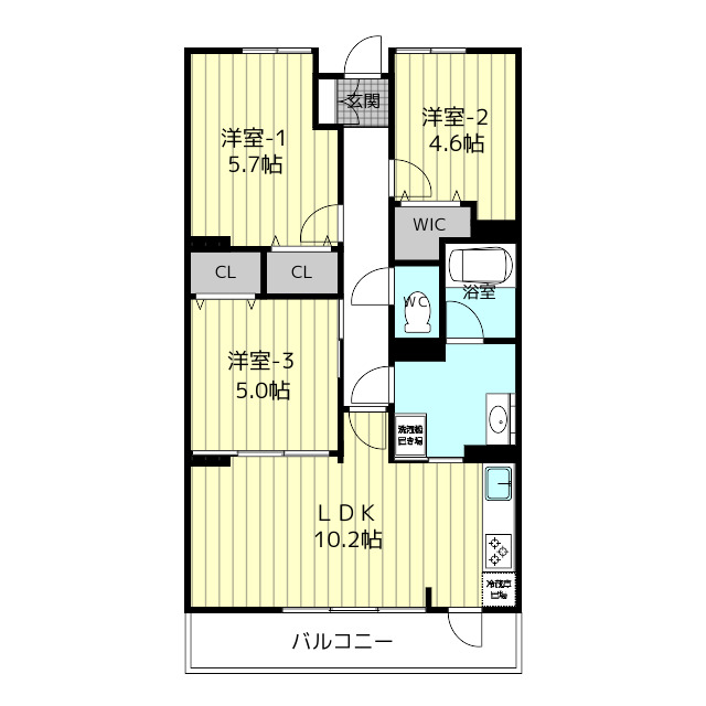 ダイアパレス青梅新町の間取り