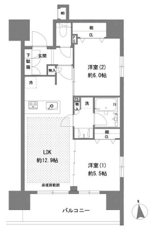 ラグゼナ八王子横山町の間取り