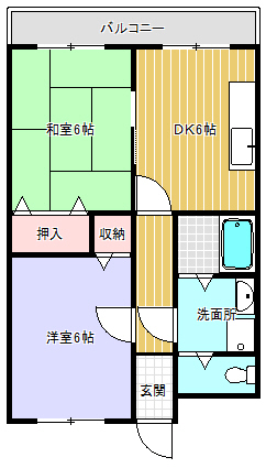 マンション内裏野IIの間取り