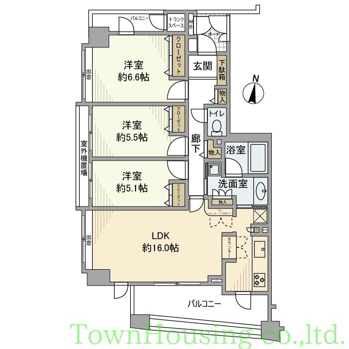 【江東区千石のマンションの間取り】