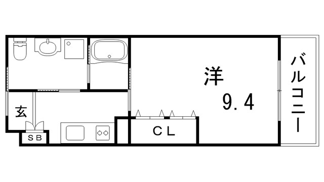 アルバ谷上の間取り