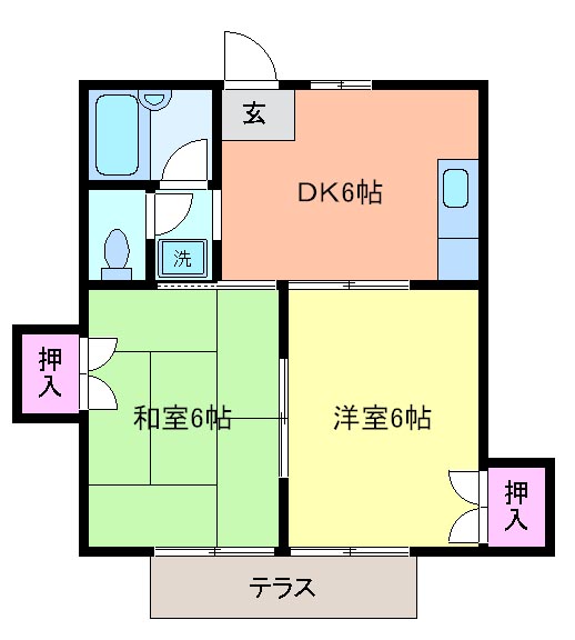 メゾンヤマリ２の間取り