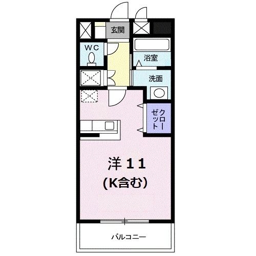 ペスカ　フィオーレの間取り