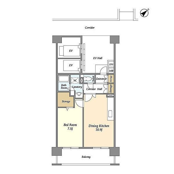 千葉市美浜区高洲のマンションの間取り