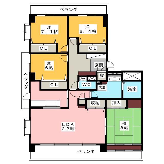 ときわ南山の間取り