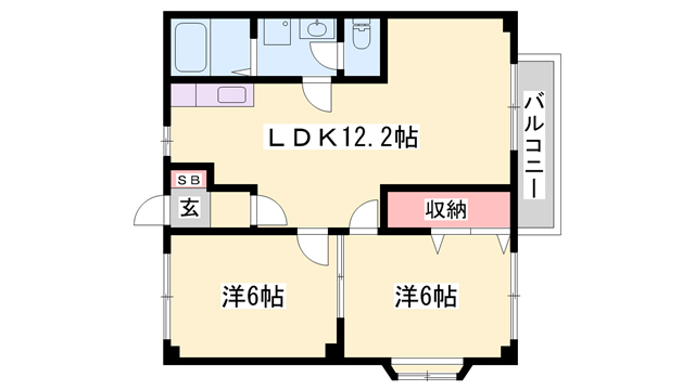 エスポワール新在家の間取り