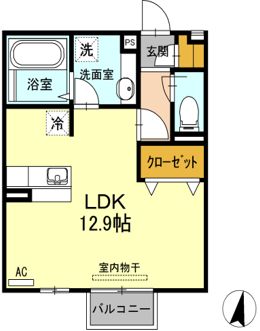 D-room平成大学の間取り