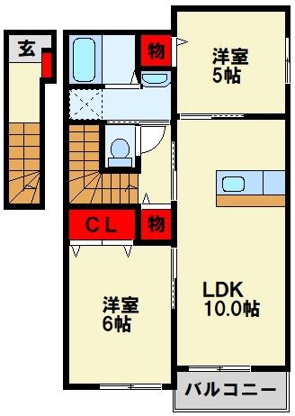 プレヴェルジェ二島の間取り