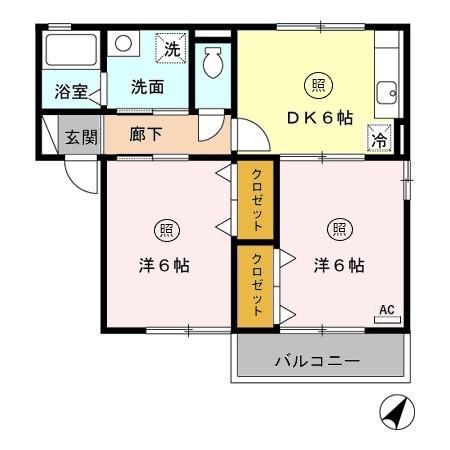 ソレール メゾン Ｋ　Ａの間取り