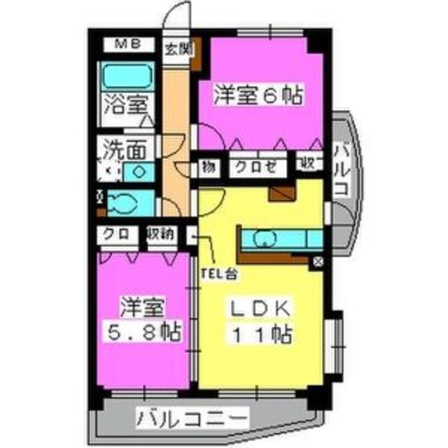 グリーンハウスの間取り