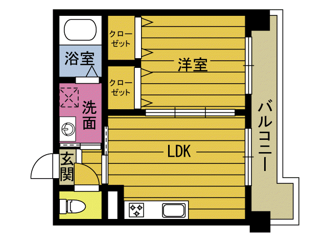 セレブコート八幡の間取り