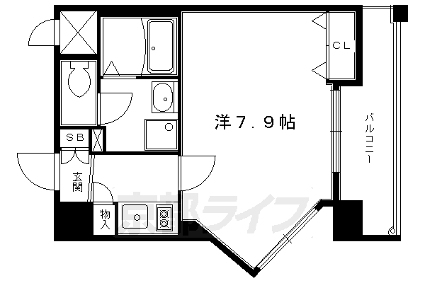 プレサンス京都三条大橋雅殿の間取り