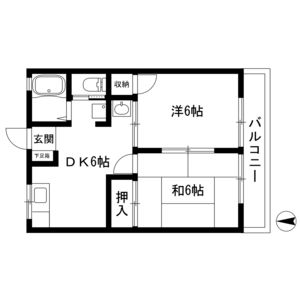 エクセレント　A棟の間取り