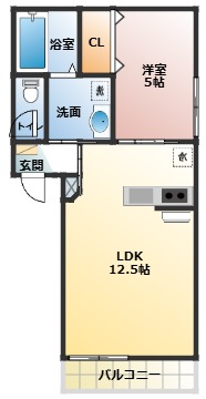 シャンテ経田IIの間取り