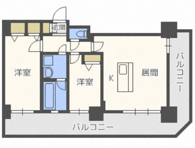 グランドタワー札幌の間取り