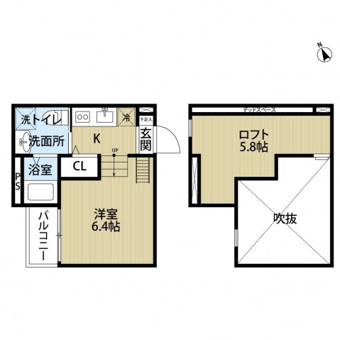 Luna北巽sta（ルナキタタツミステーション）の間取り