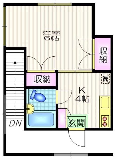 目黒区原町のアパートの間取り