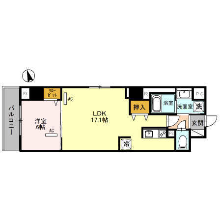 カーサ大手町の間取り