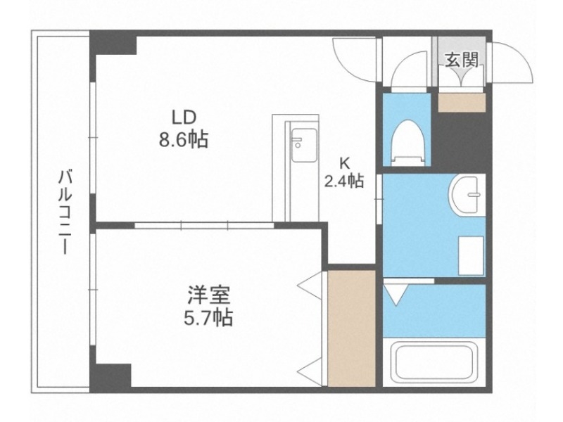 レゾ札幌の間取り