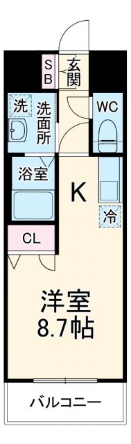 アクアラフォレ豊中の間取り