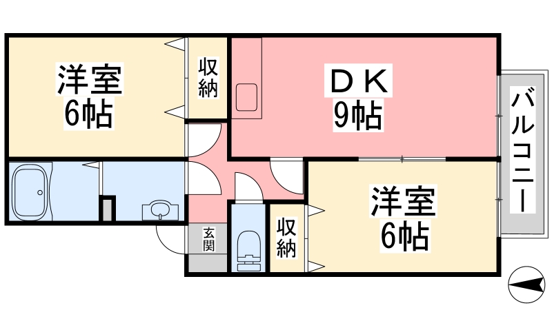 リッツハウス　ASUKA　B棟の間取り