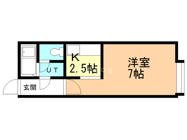 札幌市西区西町南のアパートの間取り