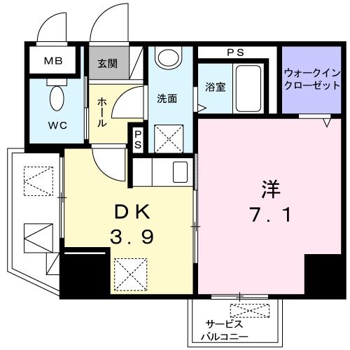 プリムローズ宝町の間取り