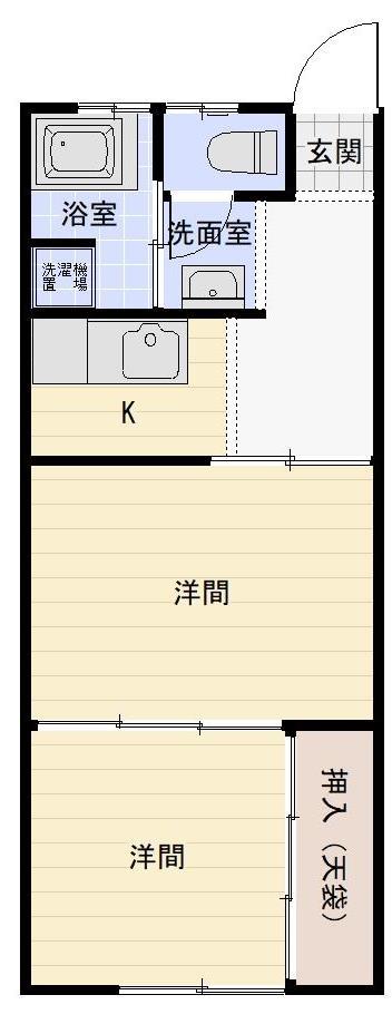 ネオハイツ安倍の間取り