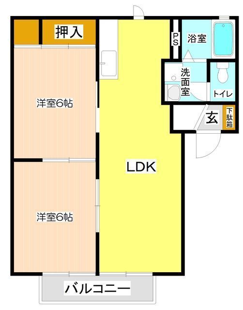 クレセントパレスＡの間取り