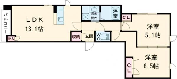 ND Residence Orchid１８の間取り