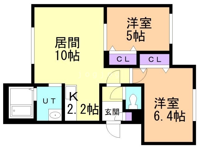 クラリス月寒中央の間取り