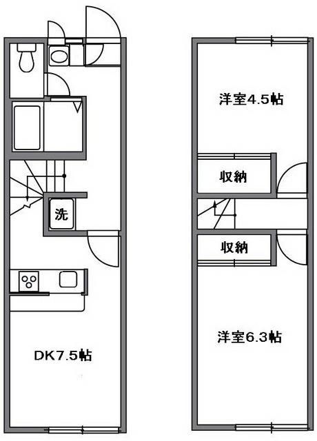 レオパレスマロンコートの間取り