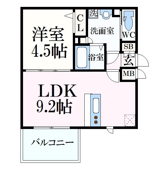 プレサンスTHE神戸の間取り