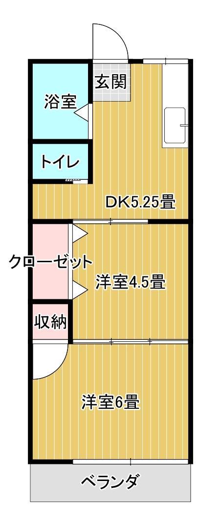 ハイツ奥若山の間取り