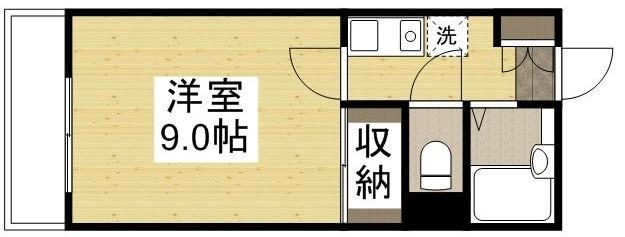 総社市中央のアパートの間取り