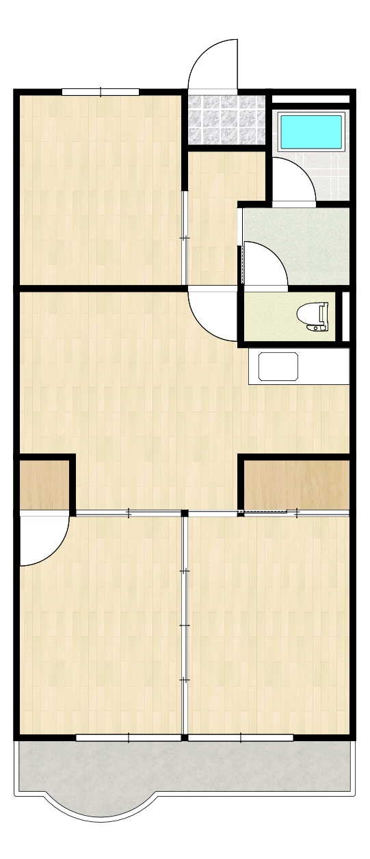 笛木第二マンションの間取り