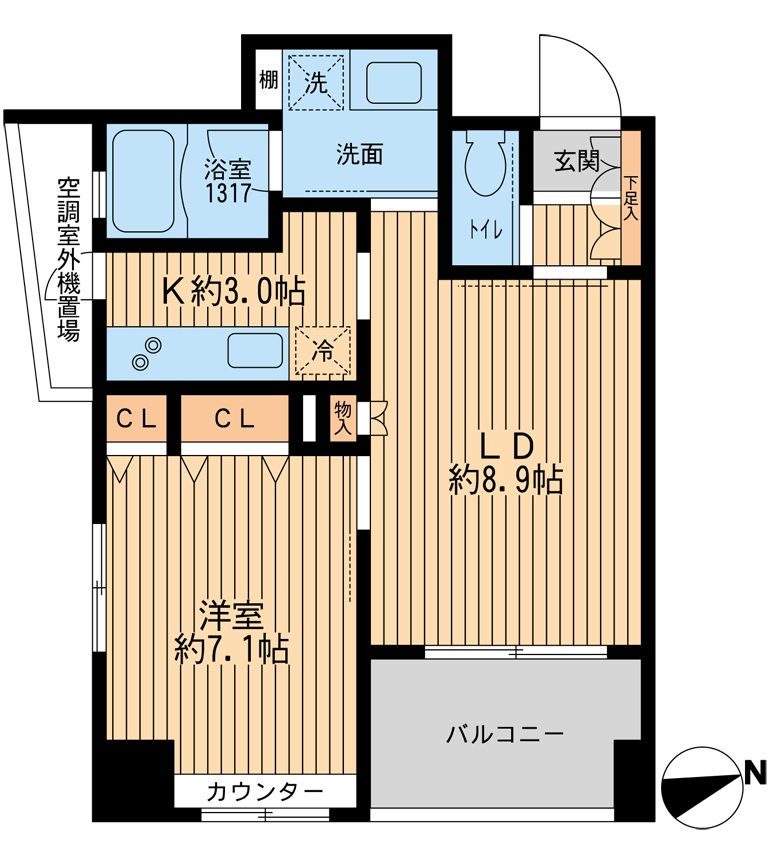 クリオ戸越銀座壱番館の間取り