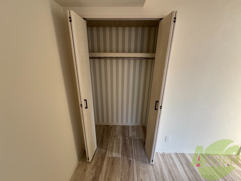 収納　洋室にはクローゼットがあるのですっきり片付きそうです。