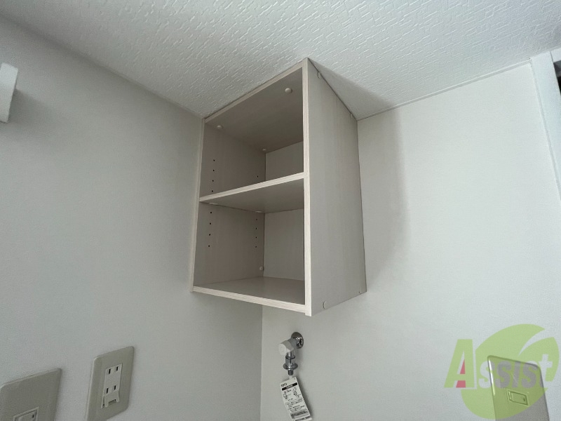 収納　収納はこちら。上の段にも納められるようになってます。