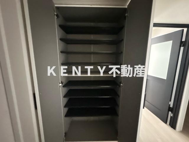 収納　たっぷりとした収納スペースです