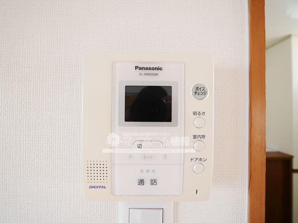 セキュリティ　来客時に便利、TVモニター付インターホン！！