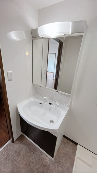 洗面設備　他号室のお写真です