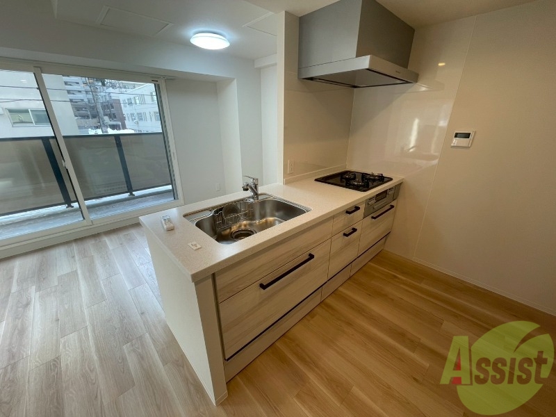 キッチン　システムキッチンなので、すぐお料理に使えます！