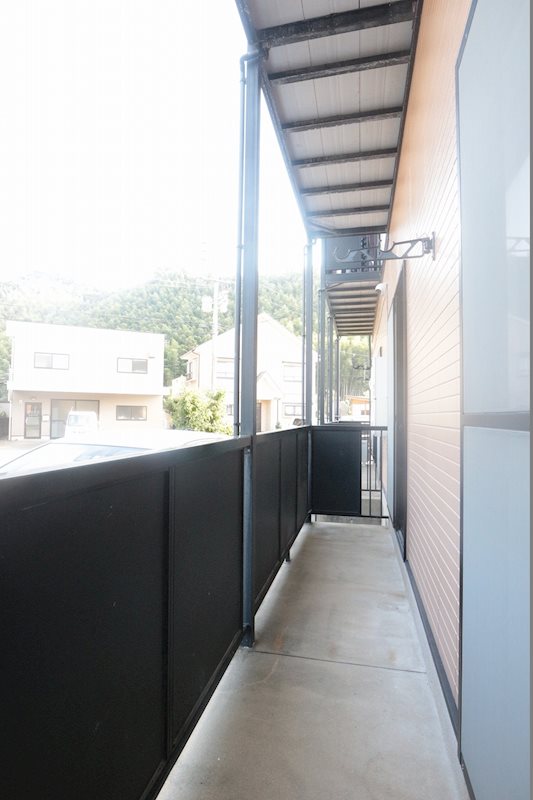 バルコニー　洗濯物がしっかり干せます。