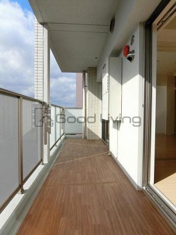 バルコニー　洗濯って気持ちいいですね